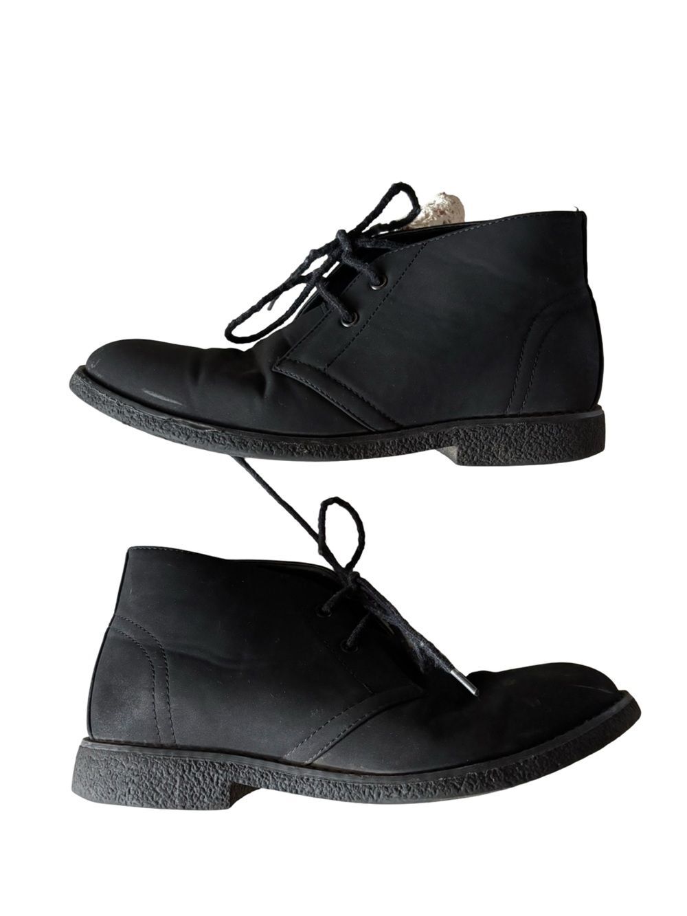 Perry Ellis Black Nubuck Chukka Boots